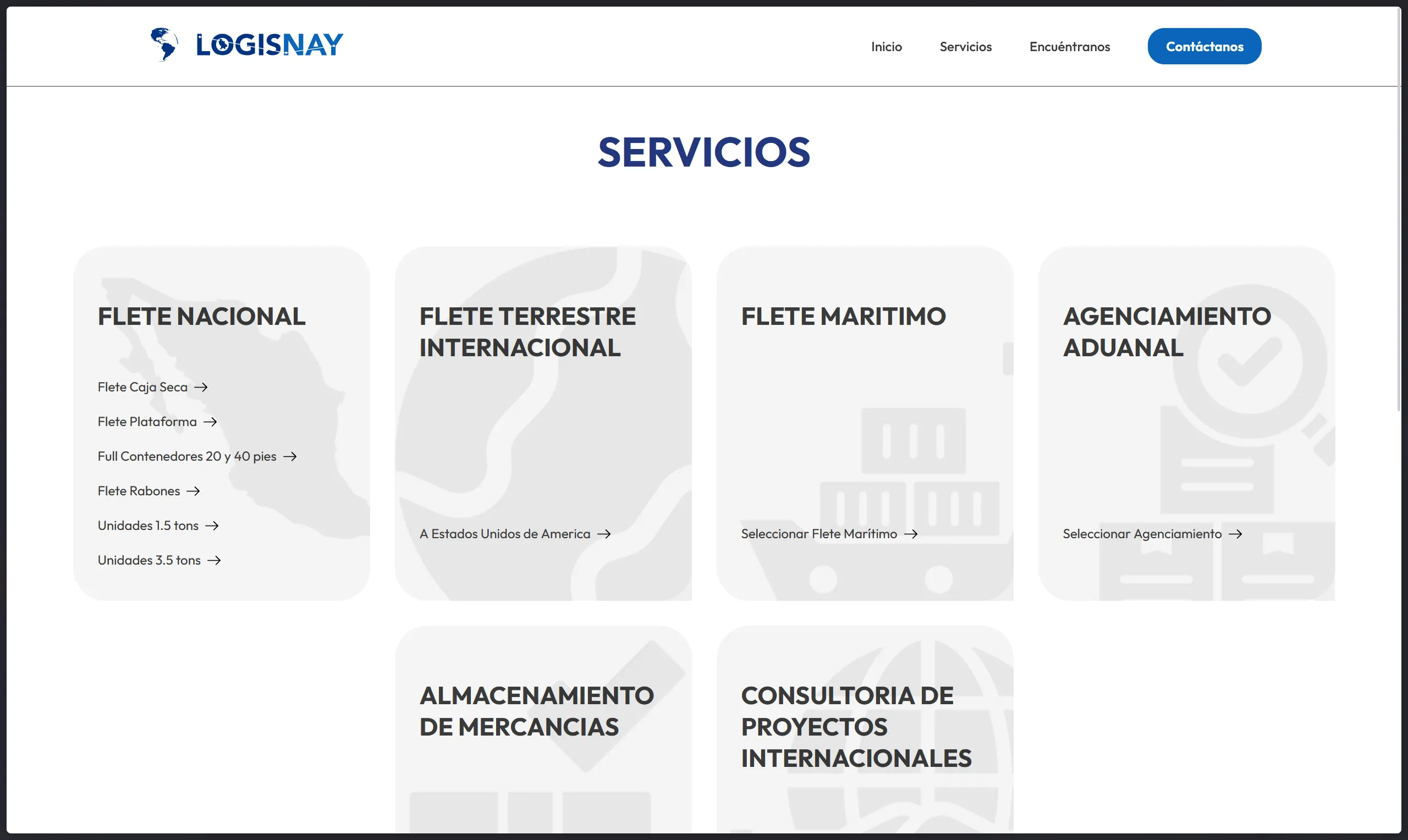 logisnay products page